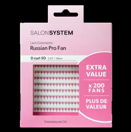 Salon System Extra Value ProFan 5D D Curl 0.07 10mm