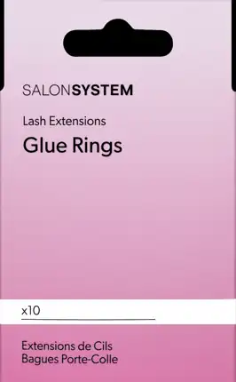 Salon System Marvelash Glue Rings Plus 10 Disposable Cups